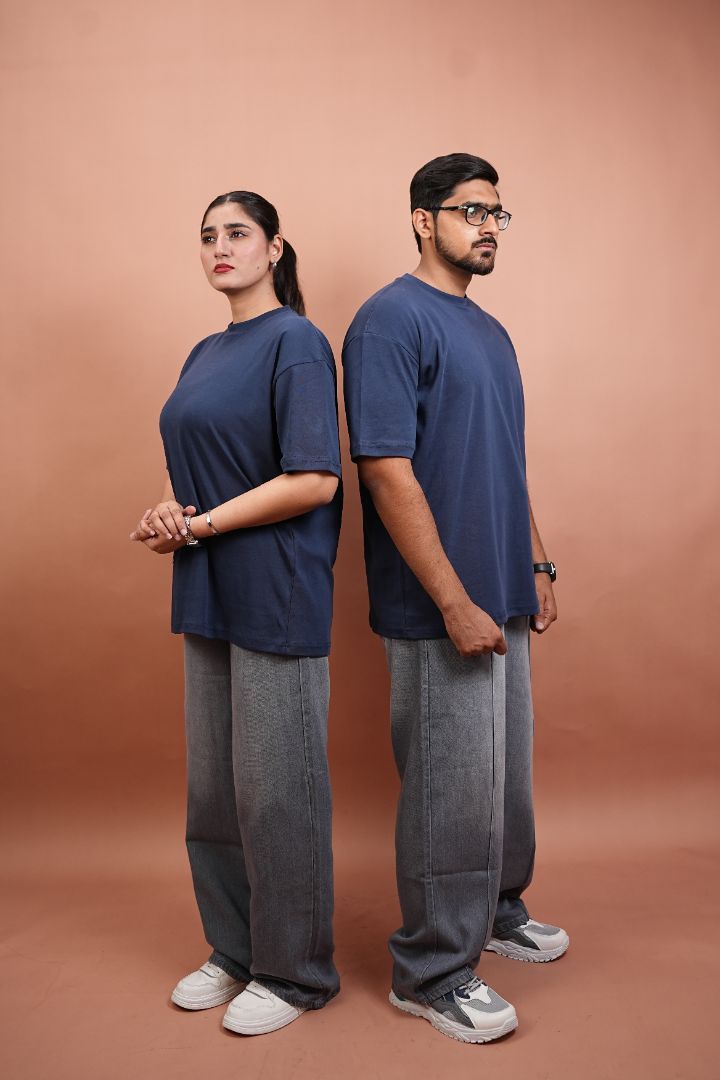 NAVY BLUE OVERSIZED T-Shirt (UNISEX)