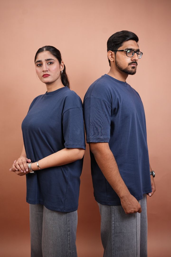NAVY BLUE OVERSIZED T-Shirt (UNISEX)