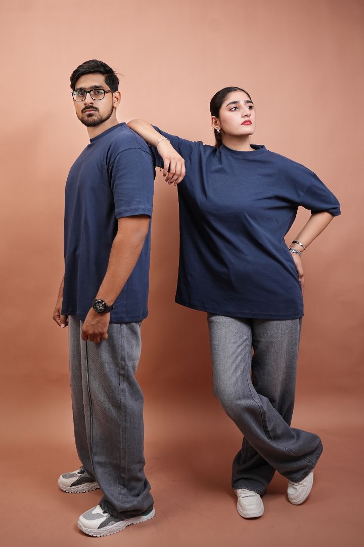 NAVY BLUE OVERSIZED T-Shirt (UNISEX)