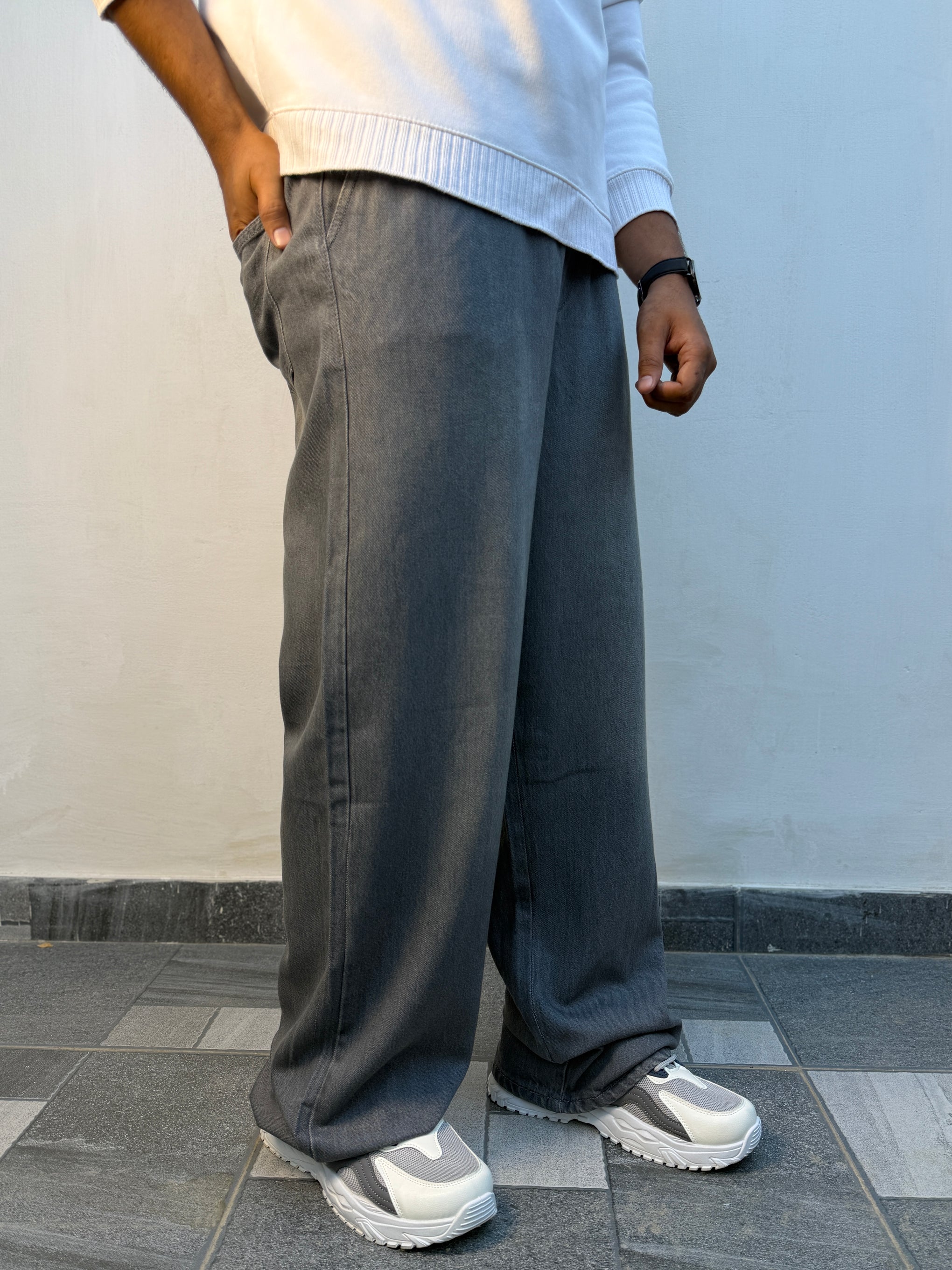 ANTIQUE Gray Denim Trouser (UNISEX)