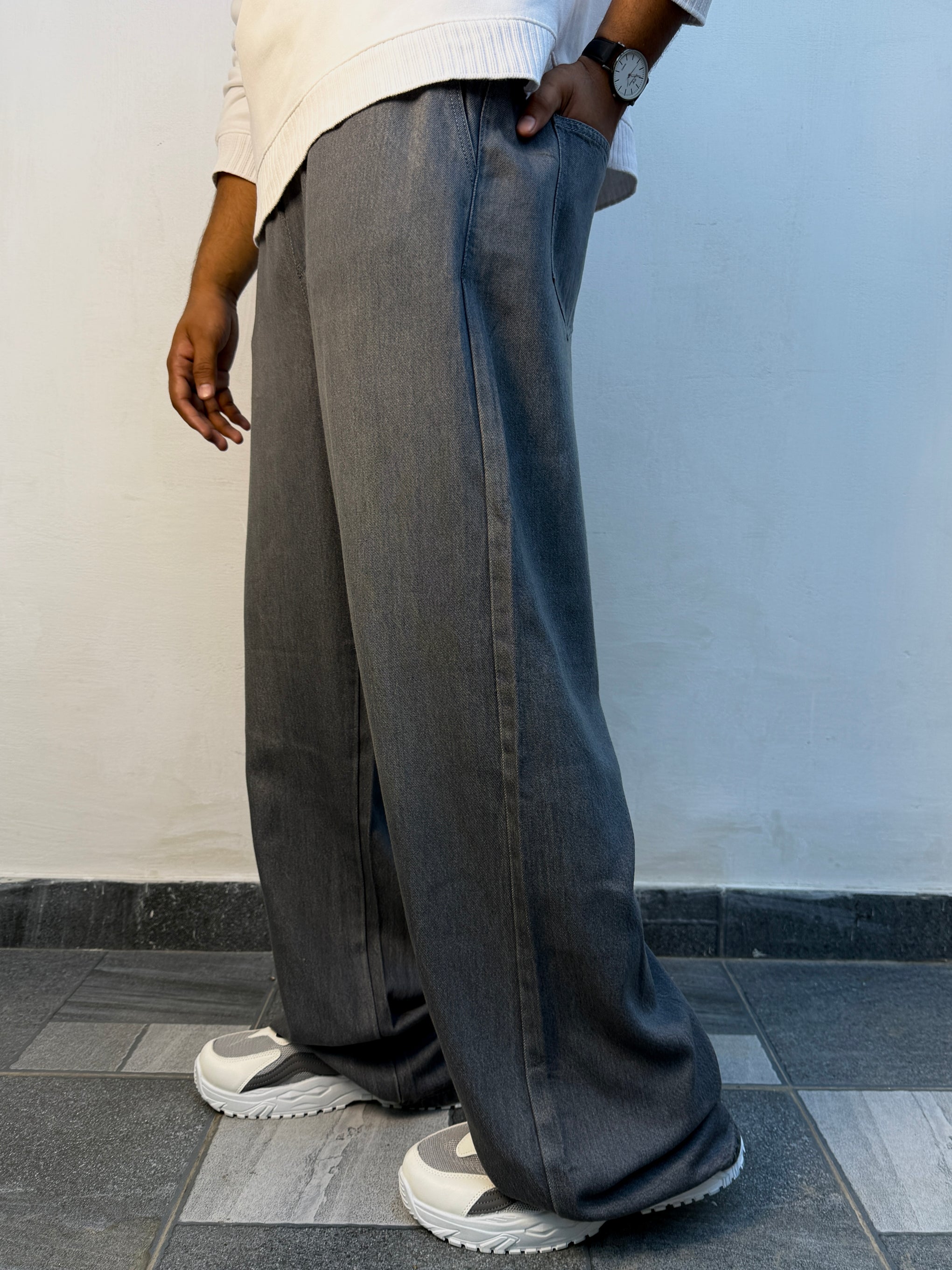 ANTIQUE Gray Denim Trouser (UNISEX)