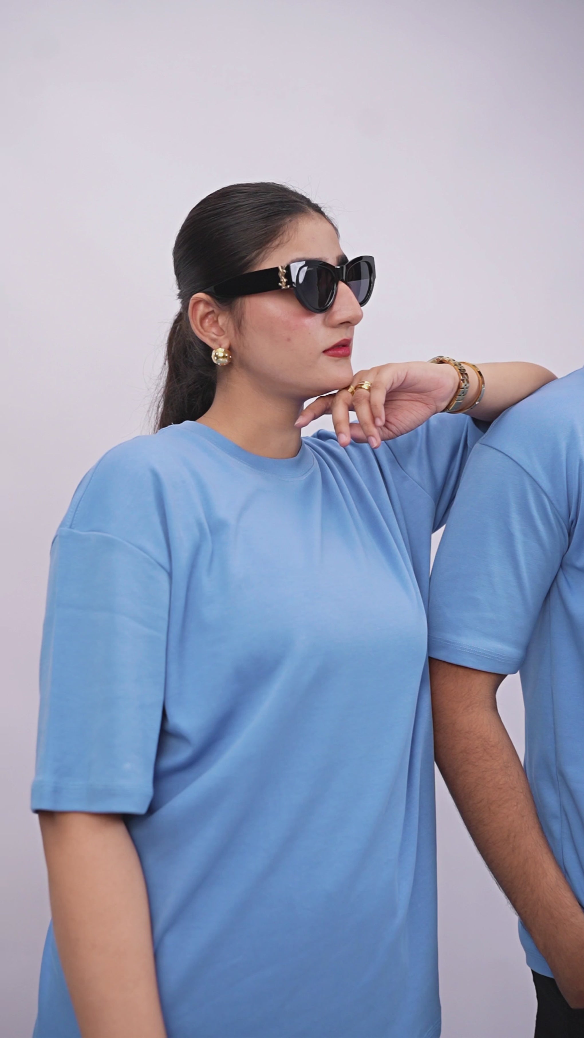 CORNFLOWER BLUE OVERSIZED T-Shirt  (UNISEX)