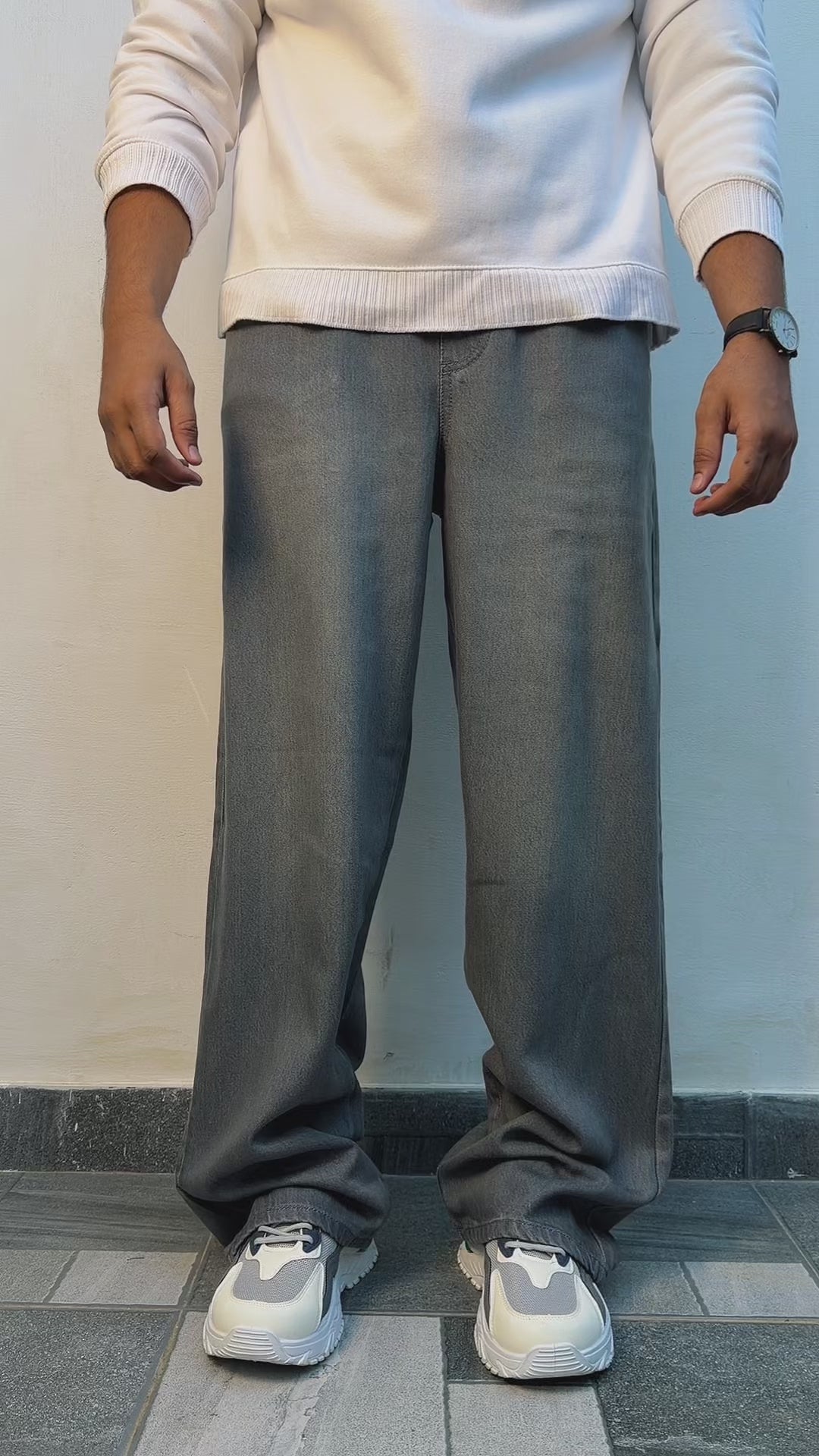 ANTIQUE Gray Denim Trouser (UNISEX)
